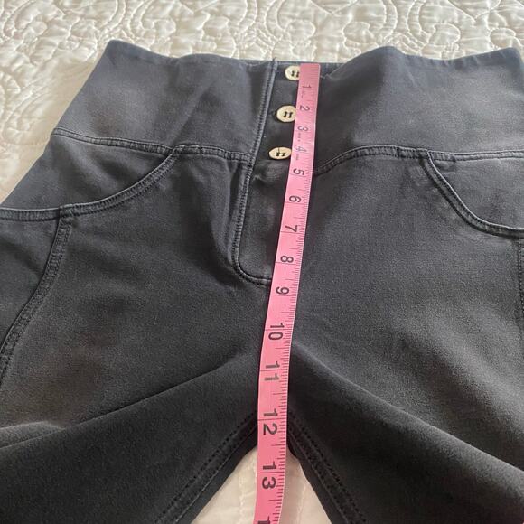 Freddy WRUP Denim Pants High Waisted Palazzo Flare Size Large Booty lift New - Picture 3 of 12